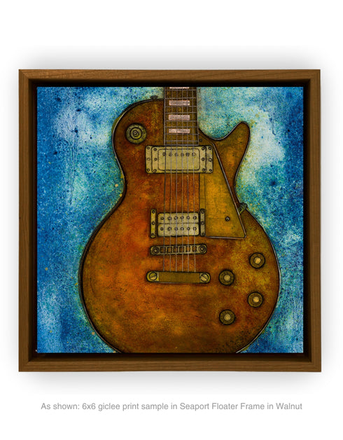 Gibson Les Paul Custom | Framed Giclee Print on Canvas